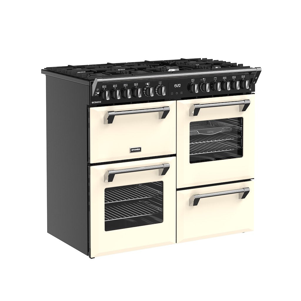 Stoves RCA RICH 100DF 100cm Richmond Dual Fuel Range Cooker - Cream