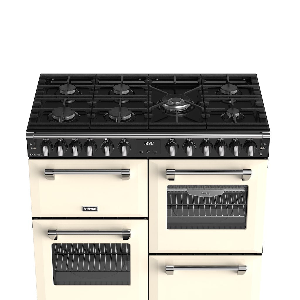 Stoves RCA RICH 100DF 100cm Richmond Dual Fuel Range Cooker - Cream
