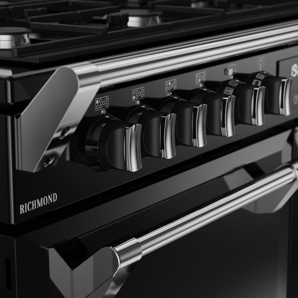 Stoves RCA RICH 110DF 110cm Richmond Dual Fuel Range Cooker - Black