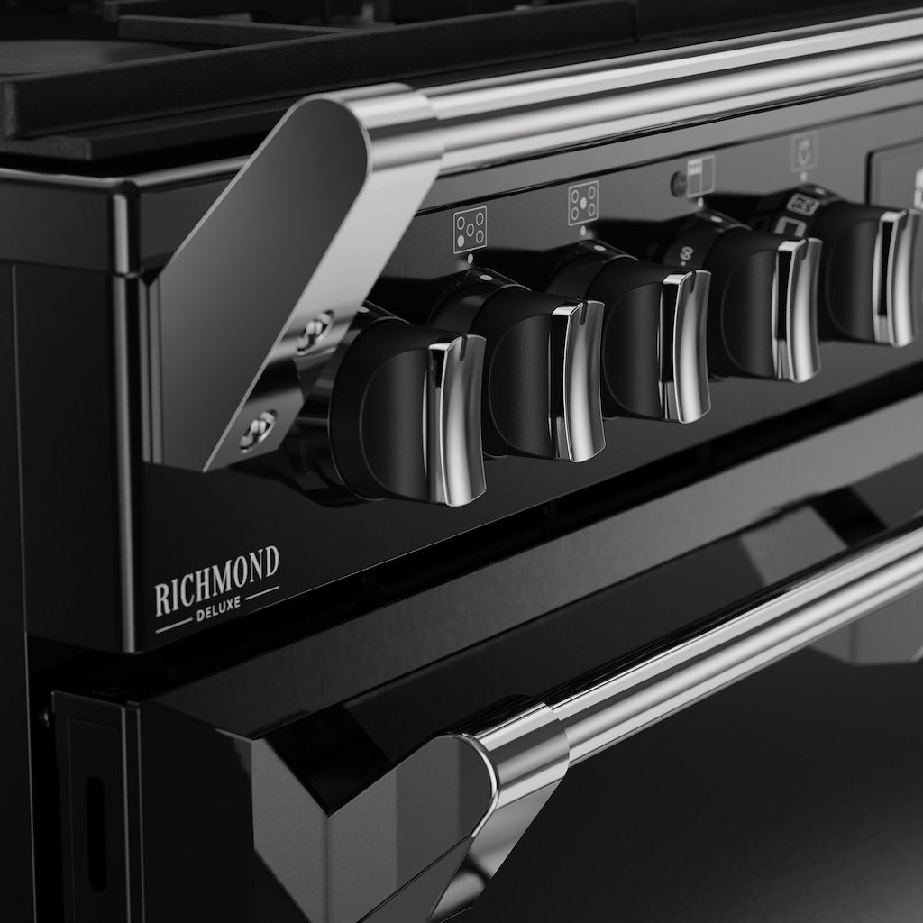 Stoves DX RCA RICH 90DF 90cm Richmond DX Dual Fuel Range Cooker - Black