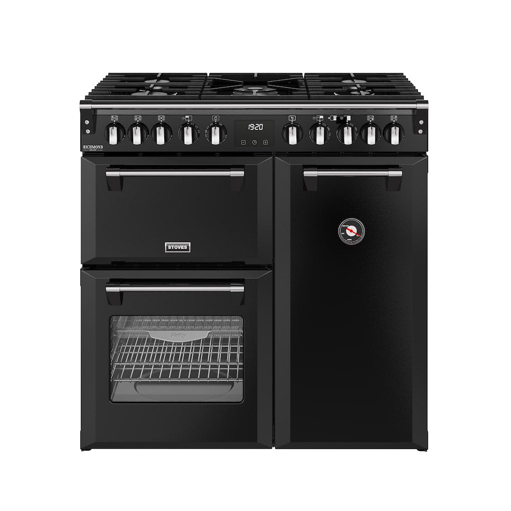 Stoves DX RCA RICH 90DF 90cm Richmond DX Dual Fuel Range Cooker - Black