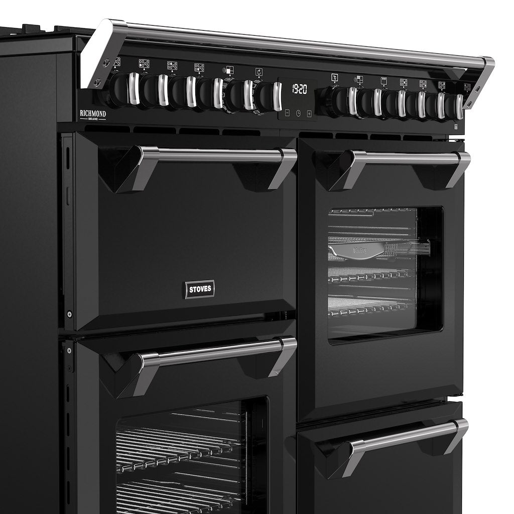 Stoves DX RCA RICH 100DF 100cm Richmond DX Dual Fuel Range Cooker - Black