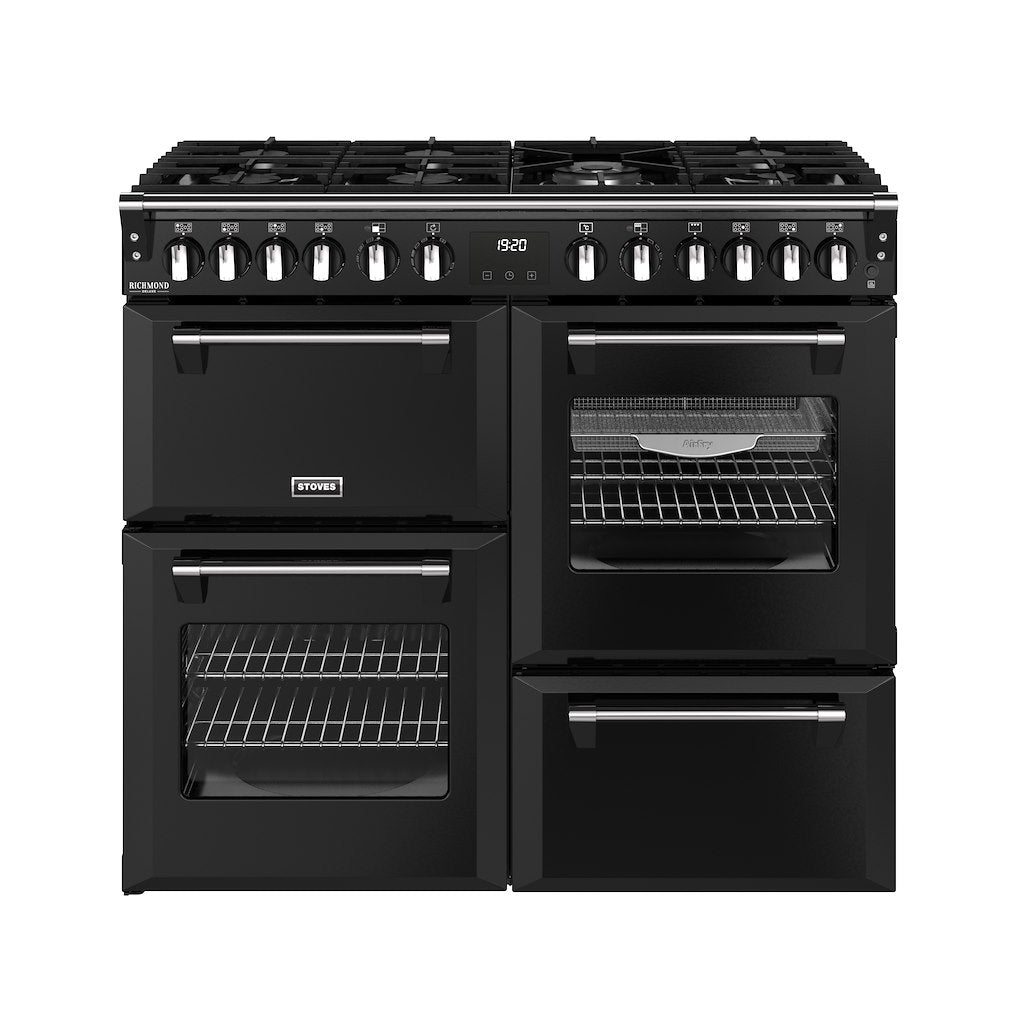 Stoves DX RCA RICH 100DF 100cm Richmond DX Dual Fuel Range Cooker - Black