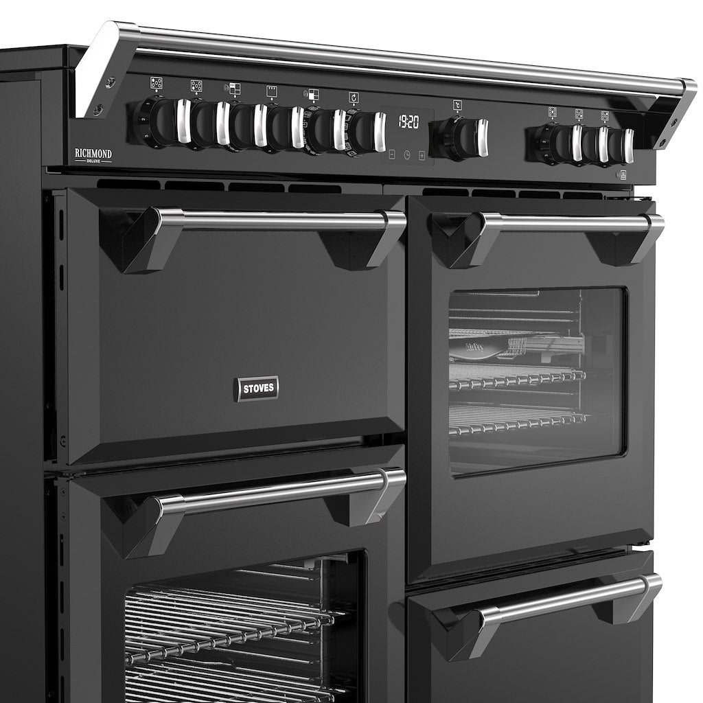Stoves DX RCA RICH 110Ei RTY 110cm Richmond DX Electric Induction Rotary Range Cooker - Black