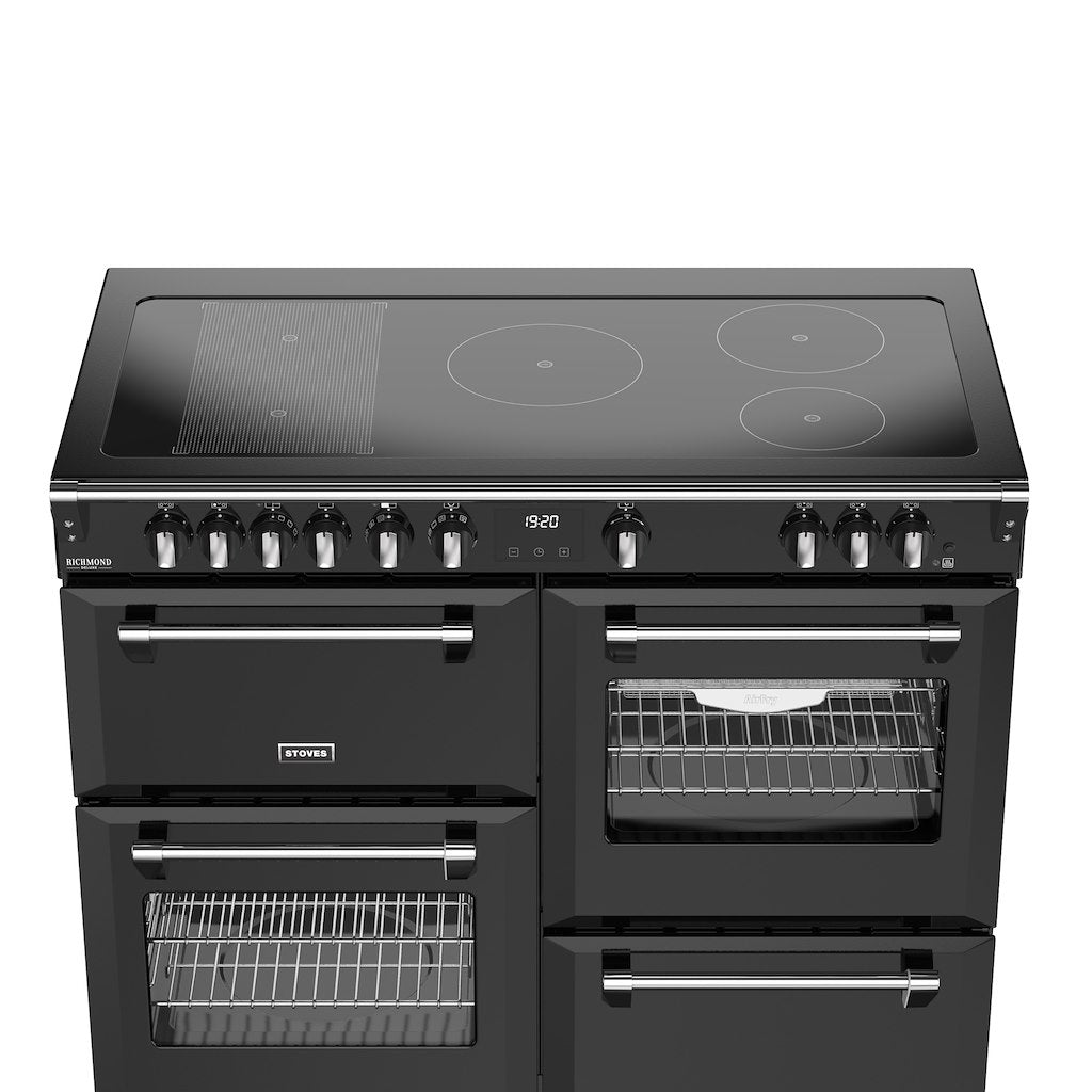 Stoves DX RCA RICH 110Ei RTY 110cm Richmond DX Electric Induction Rotary Range Cooker - Black