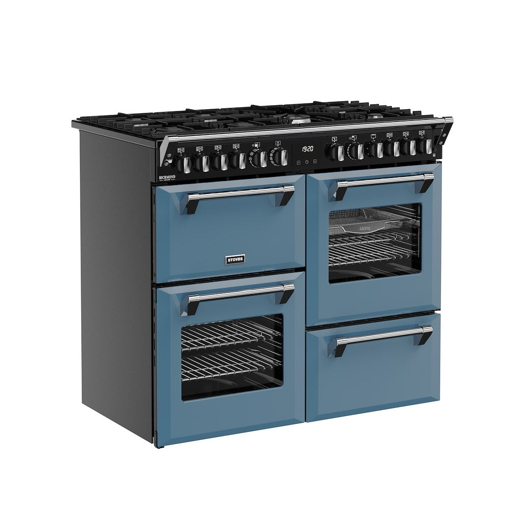 Stoves DX RCA RICH 100DF 100cm Richmond DX Dual Fuel Range Cooker - Twilight Blue