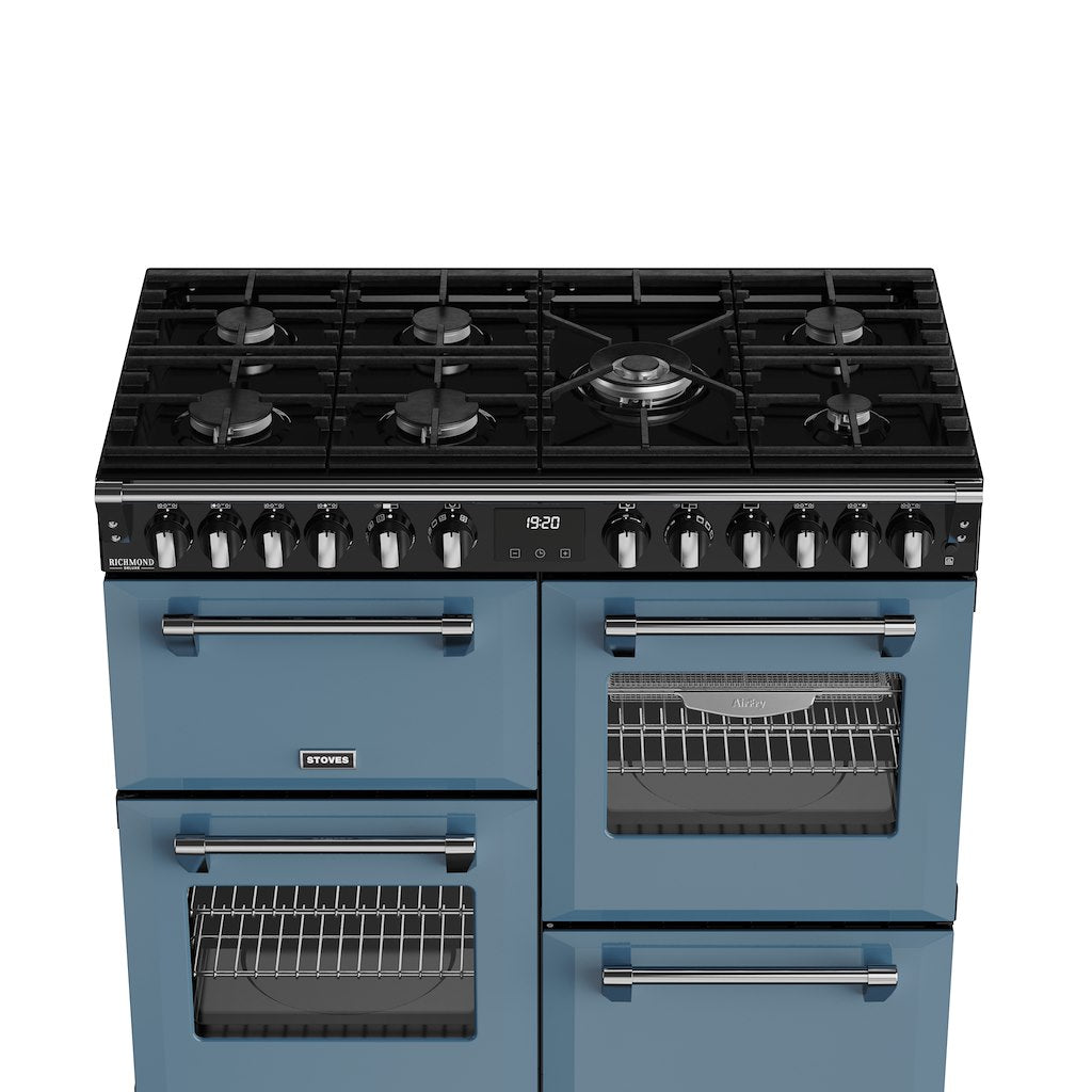Stoves DX RCA RICH 100DF 100cm Richmond DX Dual Fuel Range Cooker - Twilight Blue