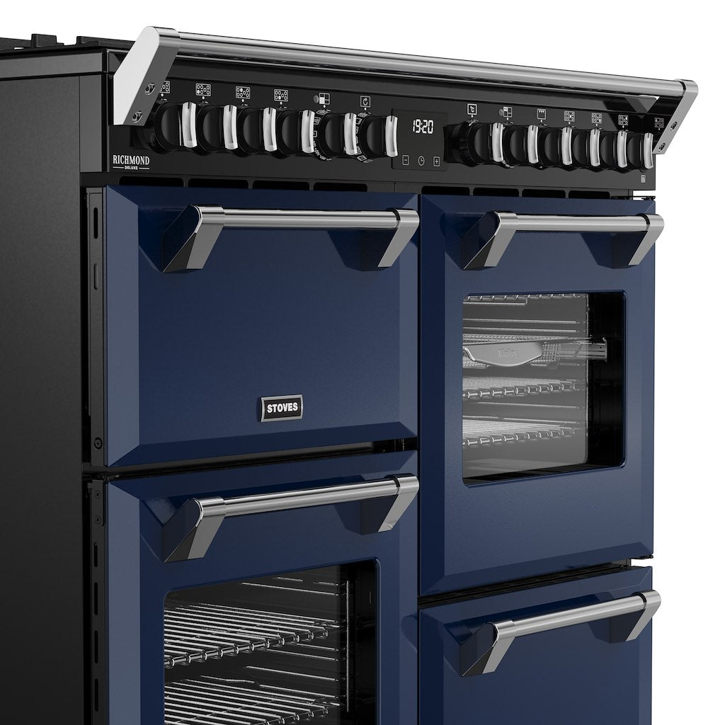 Stoves DX RCA RICH 100DF 100cm Richmond DX Dual Fuel Range Cooker - Midnight Blue