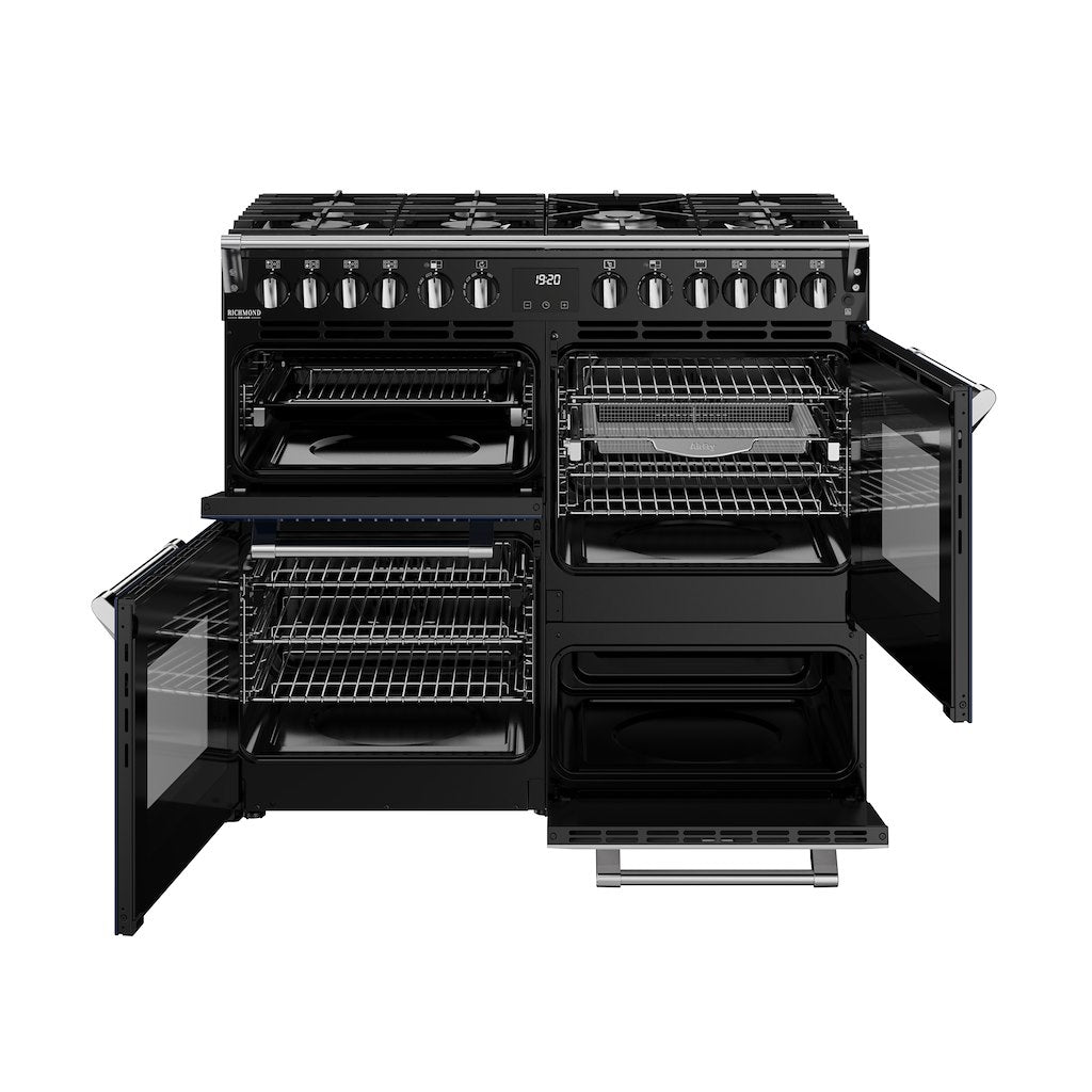 Stoves DX RCA RICH 100DF 100cm Richmond DX Dual Fuel Range Cooker - Midnight Blue