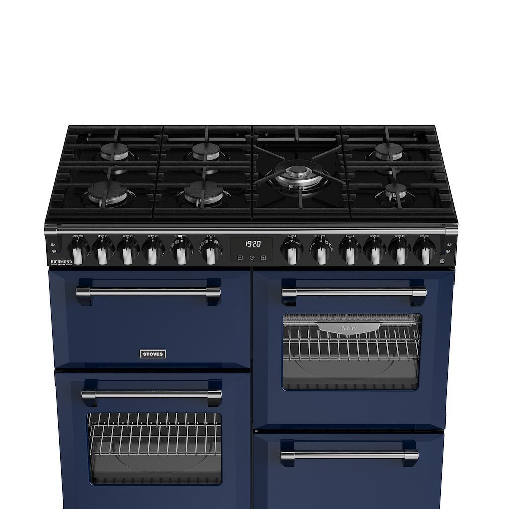 Stoves DX RCA RICH 100DF 100cm Richmond DX Dual Fuel Range Cooker - Midnight Blue