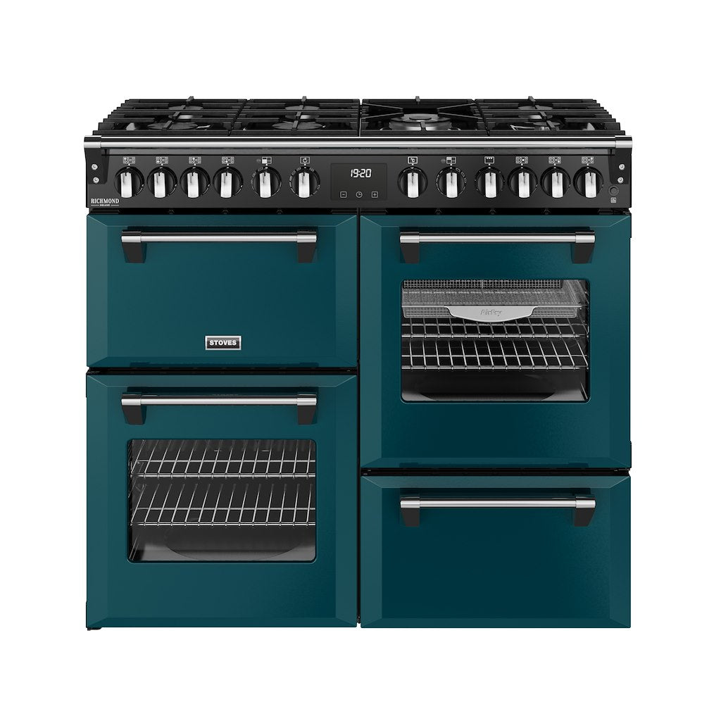Stoves DX RCA RICH 100DF 100cm Richmond DX Dual Fuel Range Cooker - Deep Marine