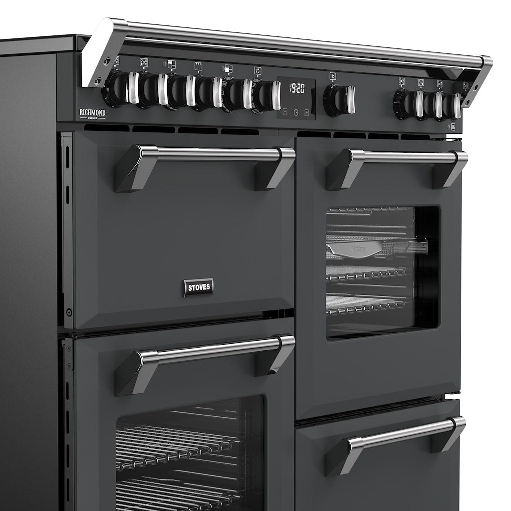 Stoves DX RCA RICH 100Ei RTY 100cm Richmond DX Electric Induction Rotary Range Cooker - Anthracite Grey