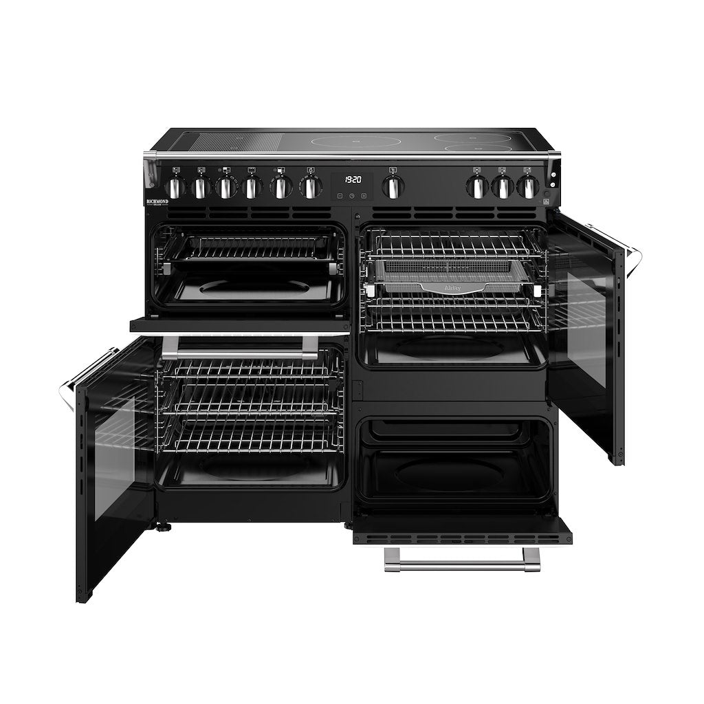 Stoves DX RCA RICH 100Ei RTY 100cm Richmond DX Electric Induction Rotary Range Cooker - Ice White