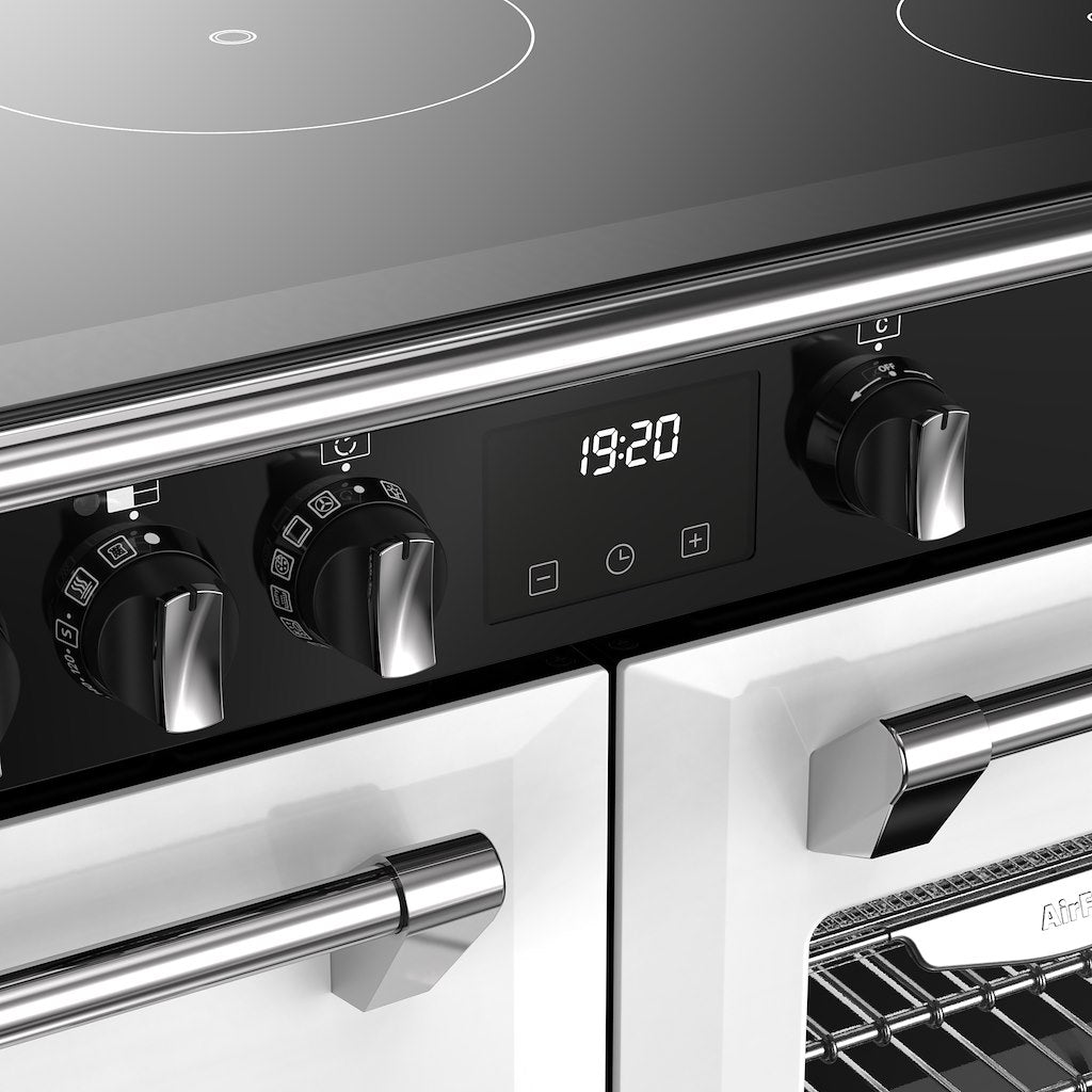 Stoves DX RCA RICH 100Ei RTY 100cm Richmond DX Electric Induction Rotary Range Cooker - Ice White