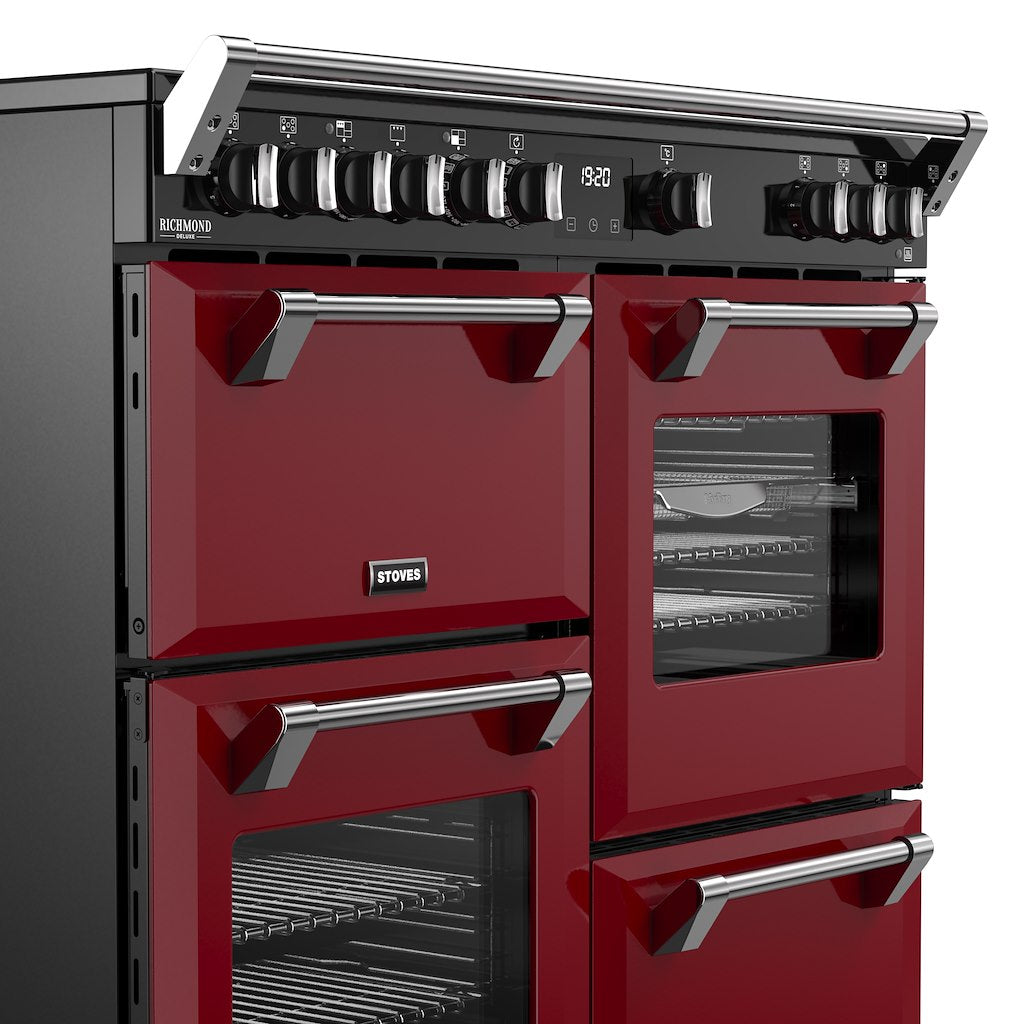 Stoves DX RCA RICH 100Ei RTY 100cm Richmond DX Electric Induction Rotary Range Cooker - Garnet Red