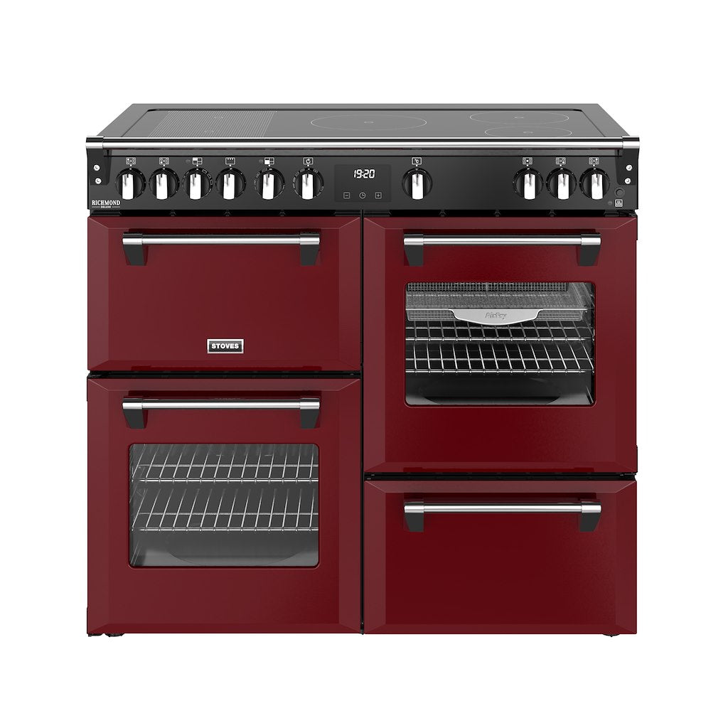 Stoves DX RCA RICH 100Ei RTY 100cm Richmond DX Electric Induction Rotary Range Cooker - Garnet Red