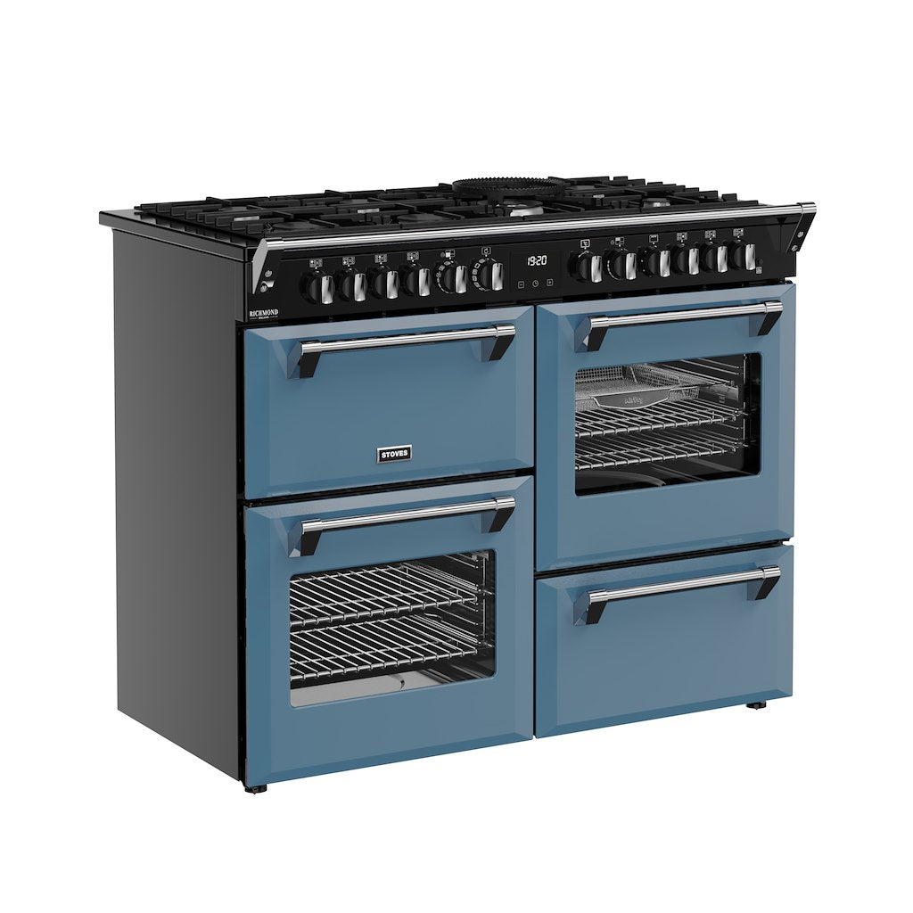 Stoves DX RCA RICH 110DF 110cm Richmond DX Dual Fuel Range Cooker - Twilight Blue