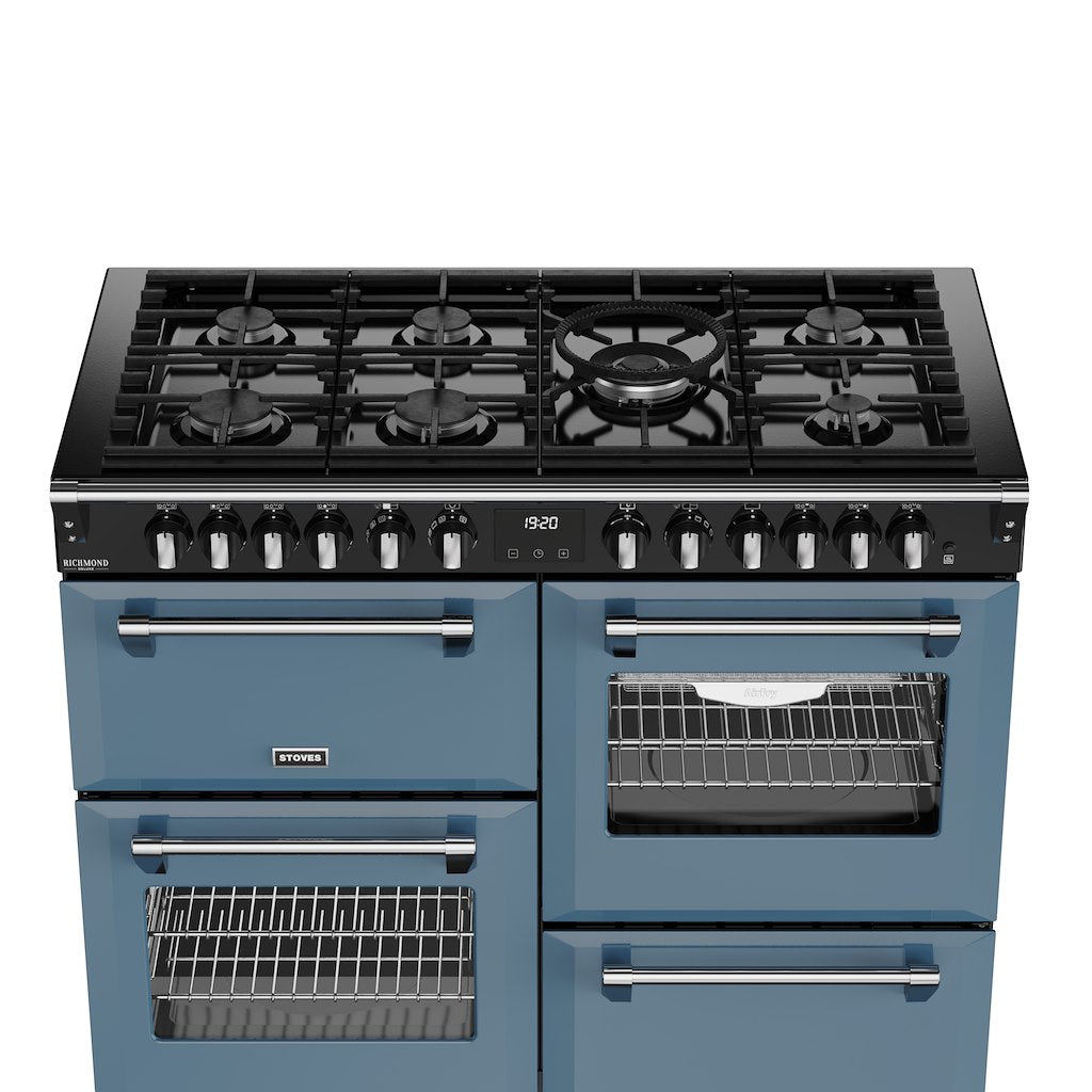 Stoves DX RCA RICH 110DF 110cm Richmond DX Dual Fuel Range Cooker - Twilight Blue