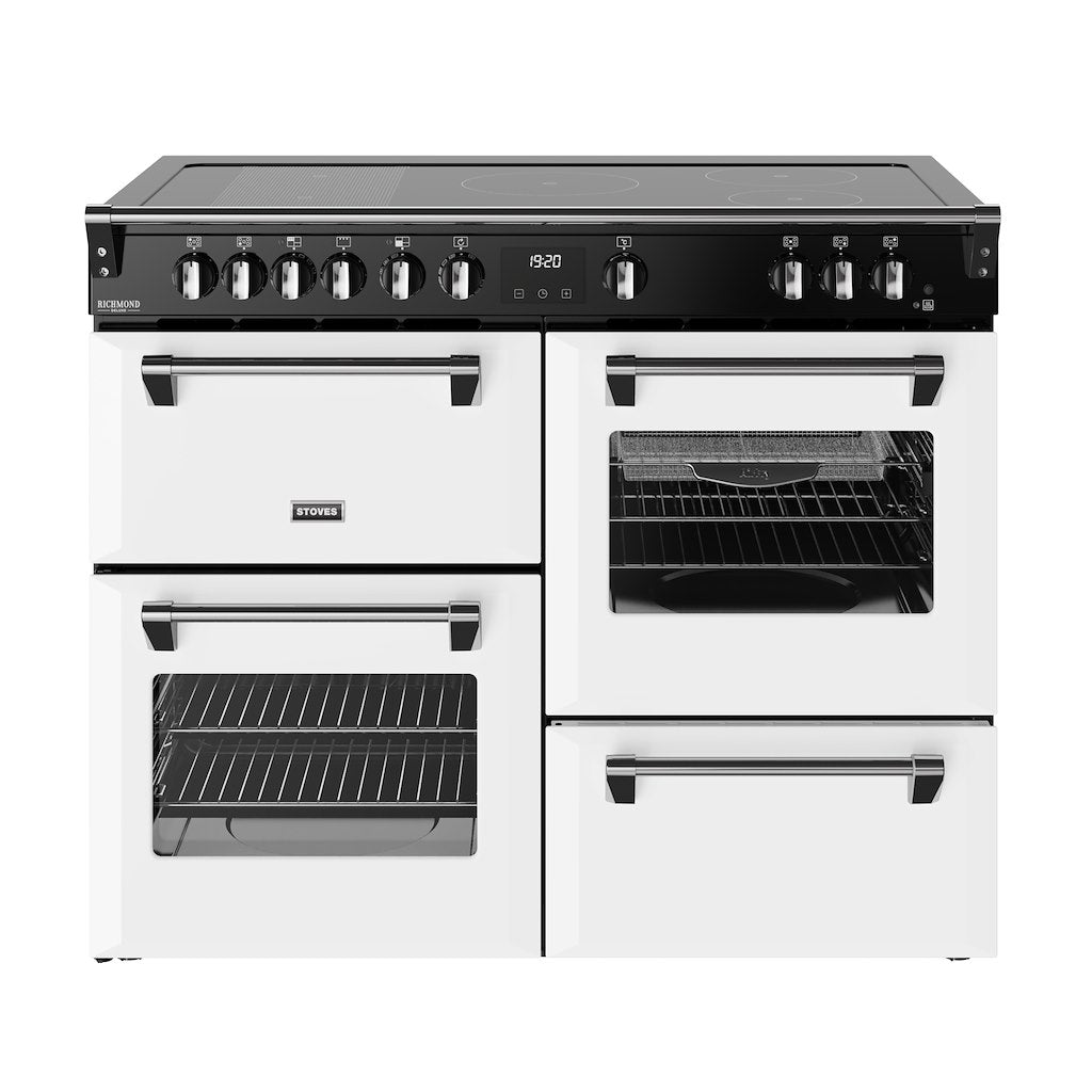 Stoves DX RCA RICH 110Ei RTY 110cm Richmond DX Electric Induction Rotary Range Cooker - Ice White