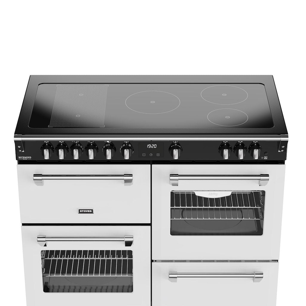 Stoves DX RCA RICH 110Ei RTY 110cm Richmond DX Electric Induction Rotary Range Cooker - Ice White