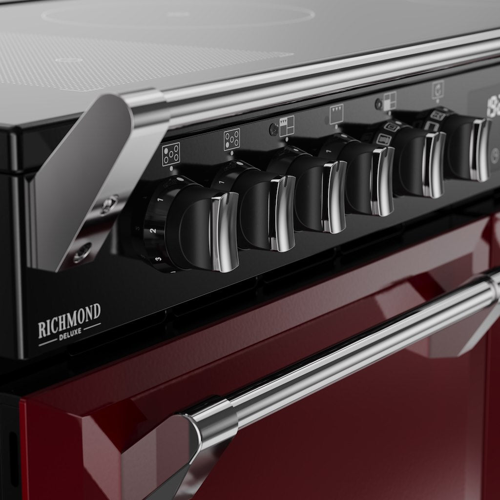 Stoves DX RCA RICH 110Ei RTY 110cm Richmond DX Electric Induction Rotary Range Cooker - Garnet Red