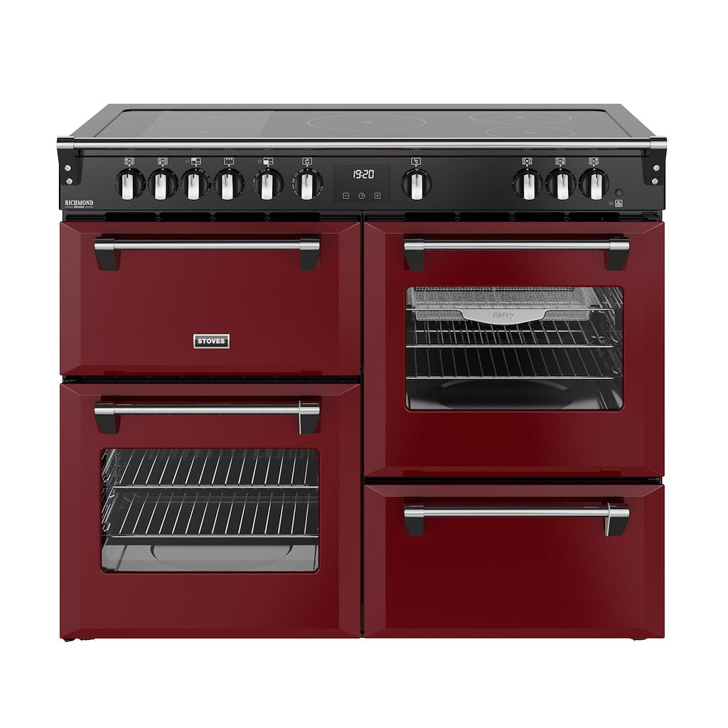 Stoves DX RCA RICH 110Ei RTY 110cm Richmond DX Electric Induction Rotary Range Cooker - Garnet Red