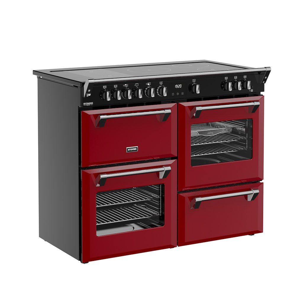 Stoves DX RCA RICH 110Ei RTY 110cm Richmond DX Electric Induction Rotary Range Cooker - Garnet Red