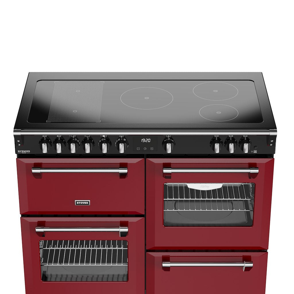 Stoves DX RCA RICH 110Ei RTY 110cm Richmond DX Electric Induction Rotary Range Cooker - Garnet Red
