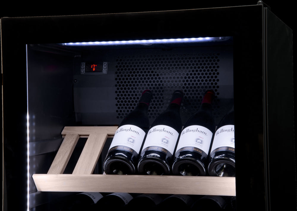 Vestfrost WFG 185 Upright Glass Door Dual-Zone Wine Cooler 197 x 0.75 Litres Bottles