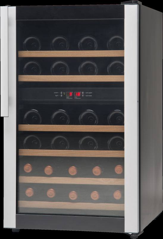 Vestfrost W32 Undercounter Dual-Zone Wine Cooler 32 x 0.75 Litre Bottles