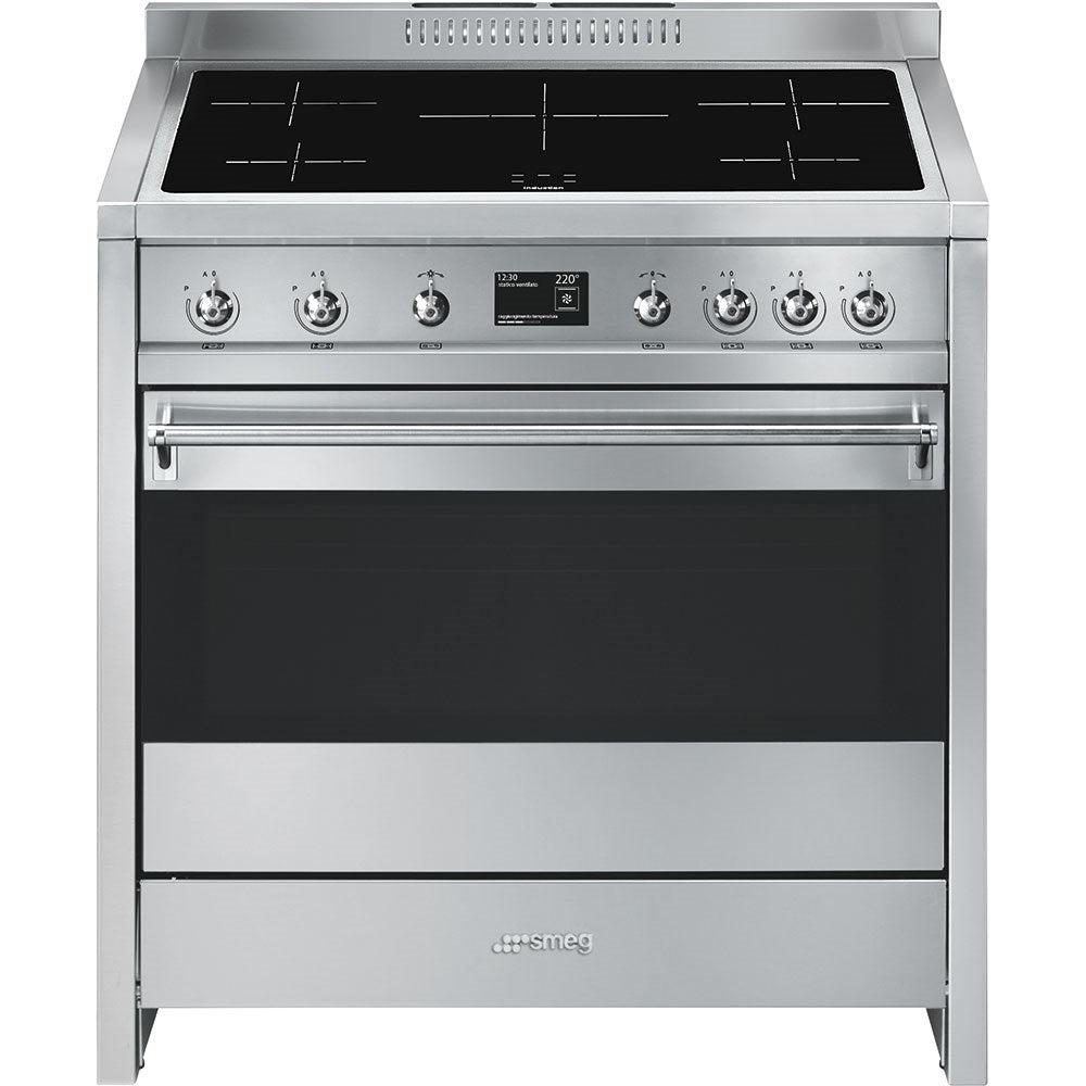 freestanding cooker, 90x60, stainless steel