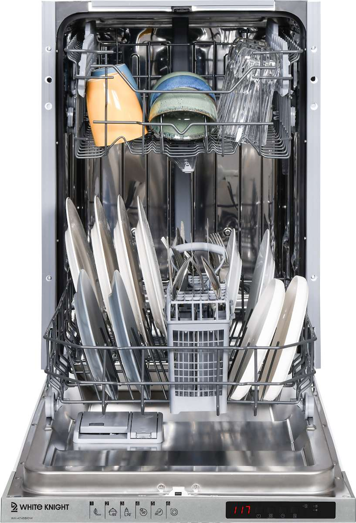 White Knight AT45BIDW Integrated 45cm Dishwasher