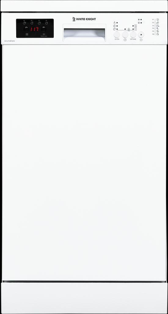 White Knight AT45FSDW Freestanding 45cm Dishwasher - White