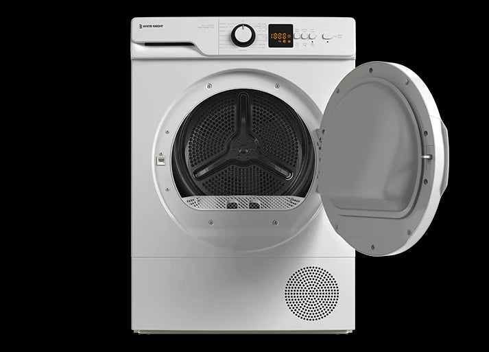 White Knight AT8HPW 8kg Freestanding Heat Pump Tumble Dryer - White