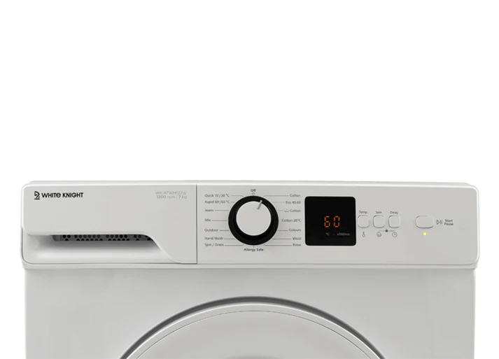 White Knight ATWM127W Freestanding 7kg 1200rpm Washing Machine - White