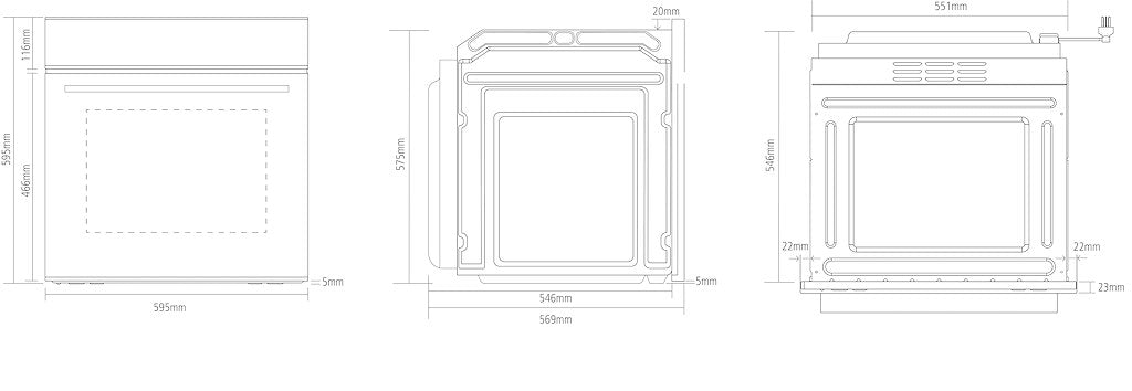 Caple C2239 Built In Single Oven
