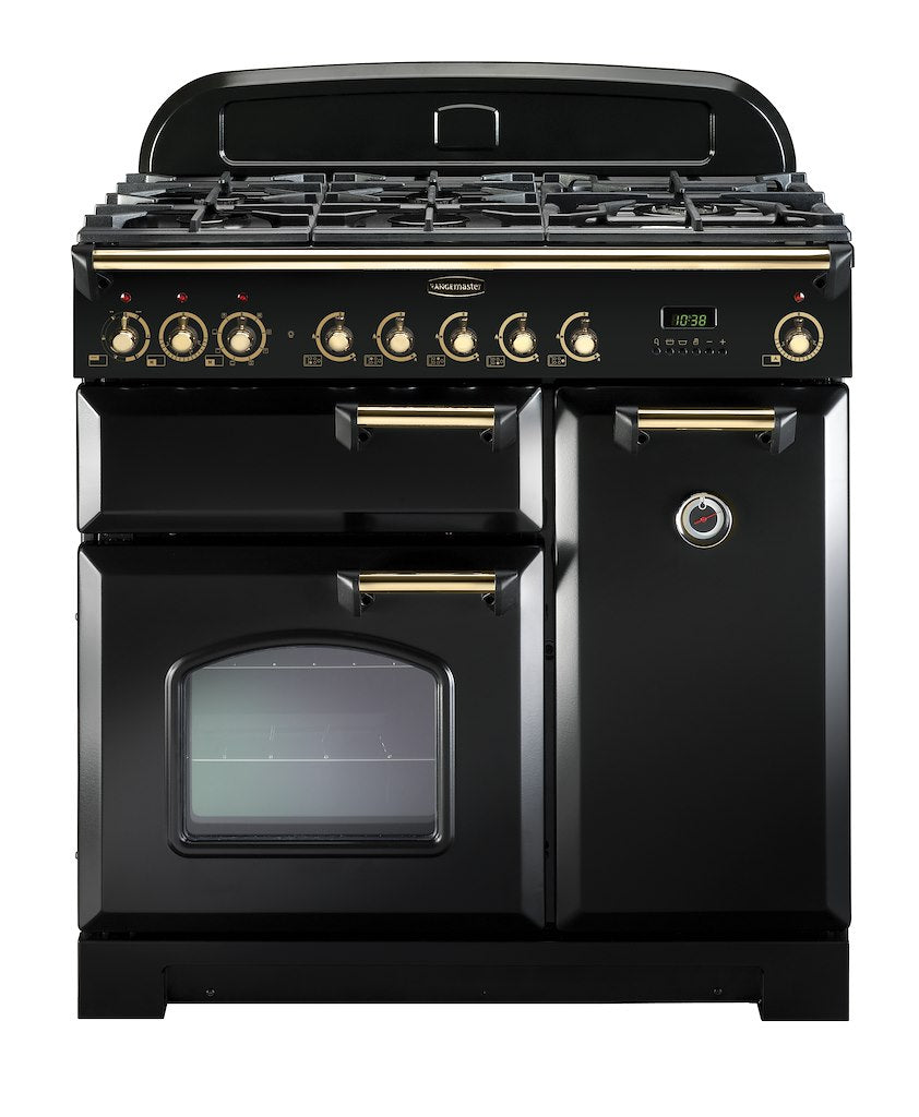 Rangemaster CDL90DFFBL/B 90cm Dual Fuel Range Cooker
