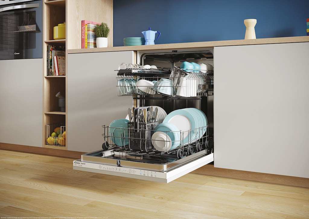 Candy CI 3E7E0W-80 Built-In 60cm 13 Place Setting Dishwasher