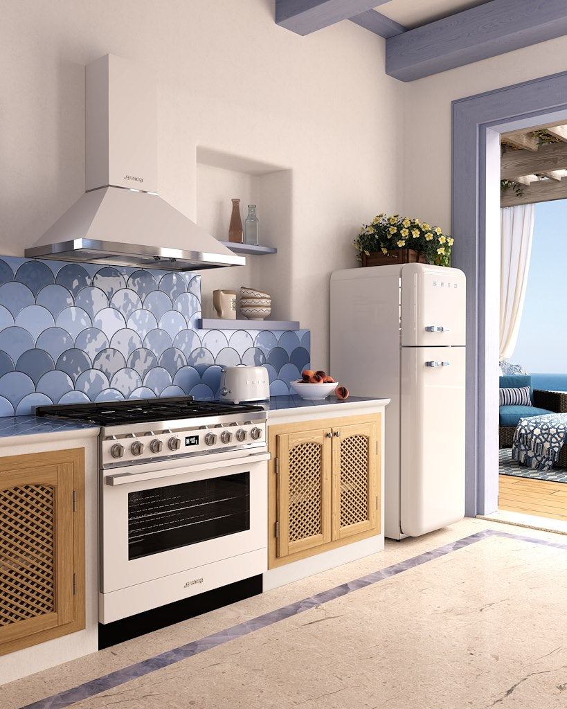 CPF9GPWH CUC 6F PIRO SQ freestanding cooker, 90x60cm, white