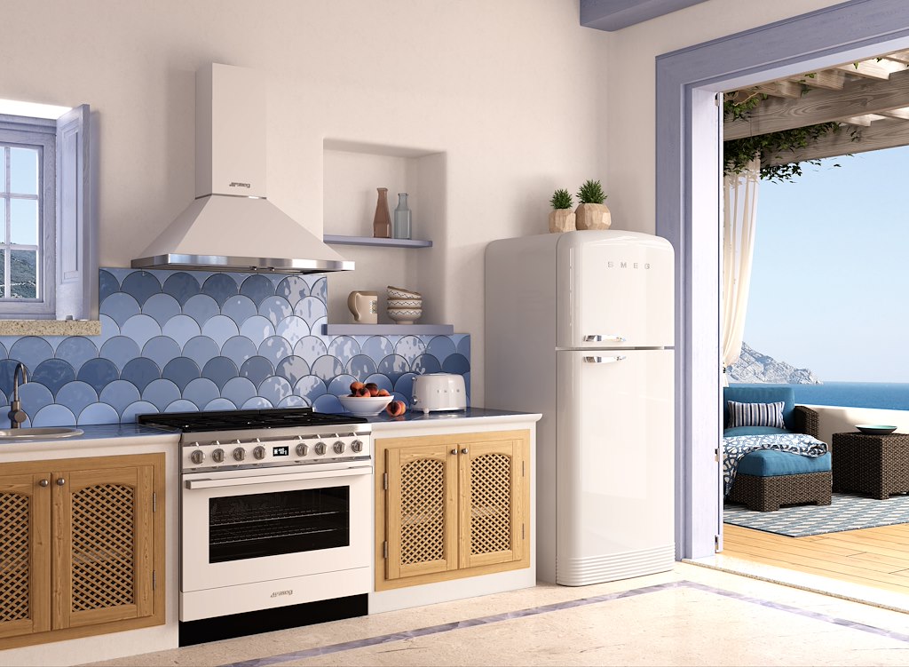 CPF9GPWH CUC 6F PIRO SQ freestanding cooker, 90x60cm, white