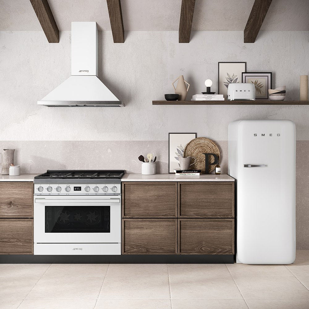 CPF9GPWH CUC 6F PIRO SQ freestanding cooker, 90x60cm, white