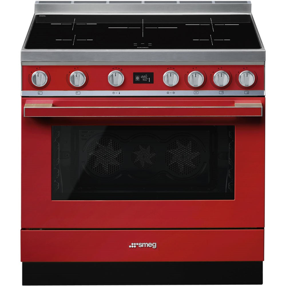 CPF9IPR CUC 5P INDZ PIRO freestanding cooker, 90x60cm, red