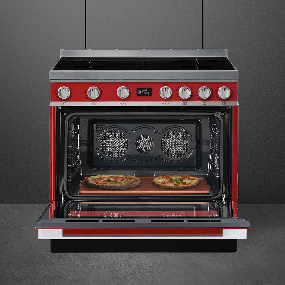 CPF9IPR CUC 5P INDZ PIRO freestanding cooker, 90x60cm, red
