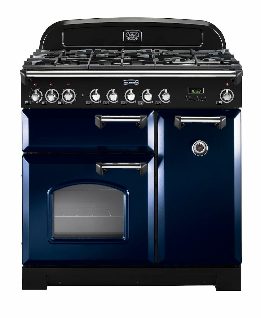 Rangemaster CDL90DFFRB/C 90cm Dual Fuel Range Cooker