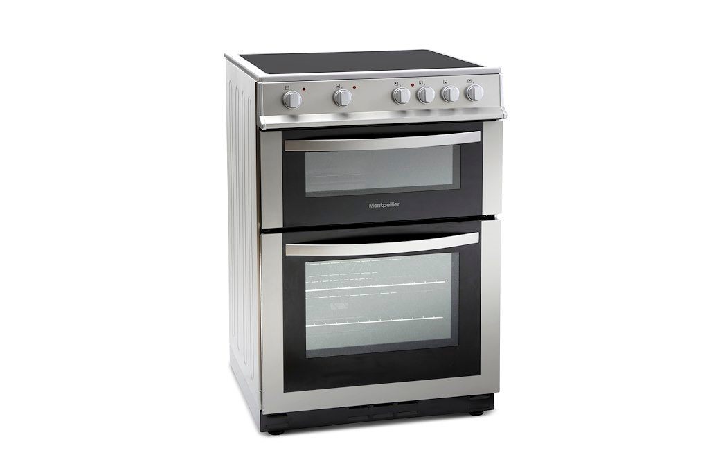 Montpellier MDC600FS 60cm Double Oven in Silver