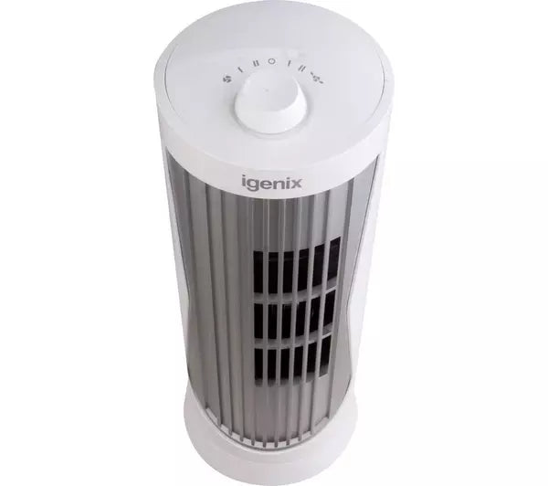 12 Inch Mini Tower Fan White