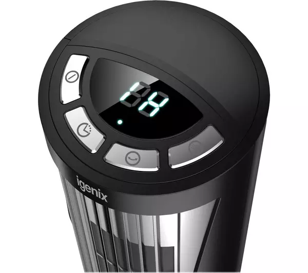 Igenix DF0022 12 Inch Digital Mini Tower Fan Black