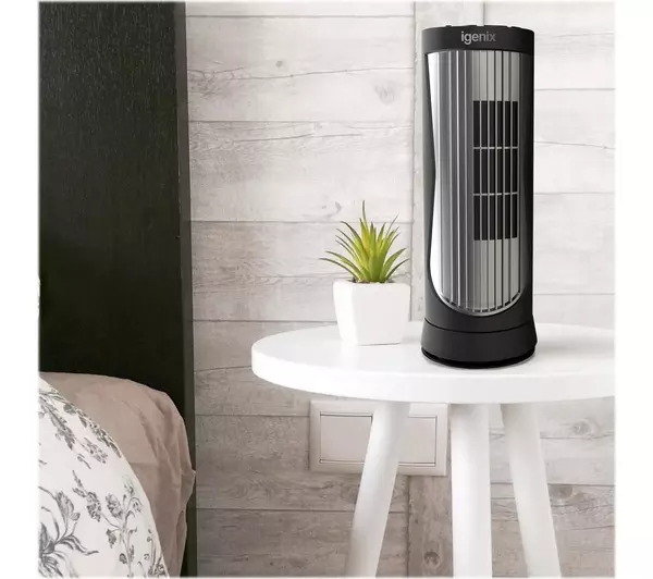 Igenix DF0022 12 Inch Digital Mini Tower Fan Black