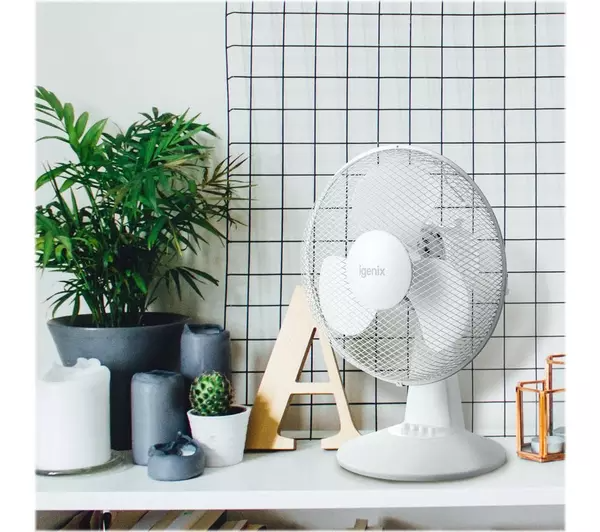 Igenix DF1210 12 Inch Desk Fan White