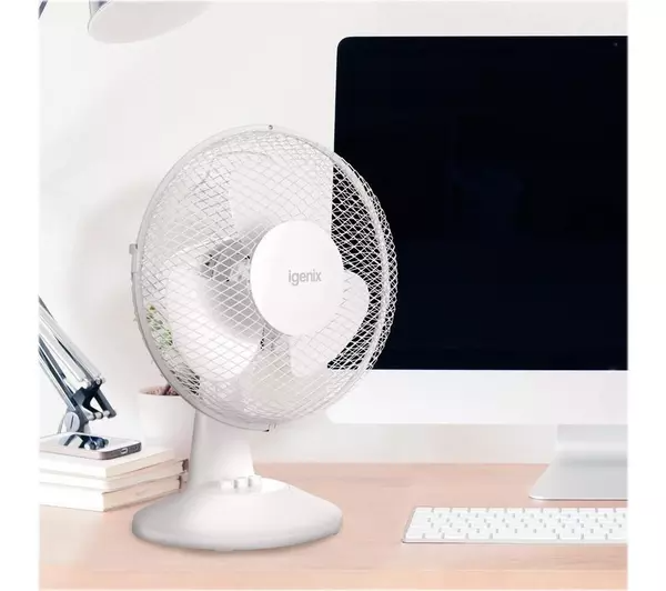 Igenix DF9010 9 Inch Desk Fan White